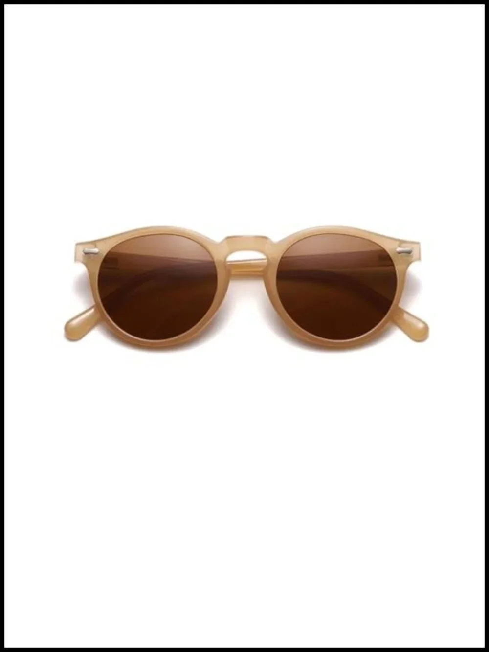 Retro Polarized Round Sunglasses UV Protection Unisex